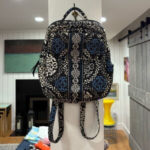 Blue and white Vera Bradley mini backpack